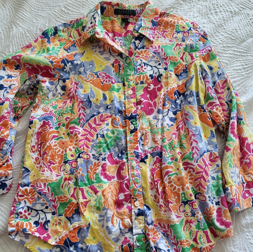 Ralph Lauren Multicolor Floral Shirt